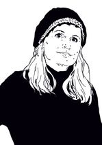 Eine stilisierte Zeichnung von Barbara Ambrusch-Rapp.